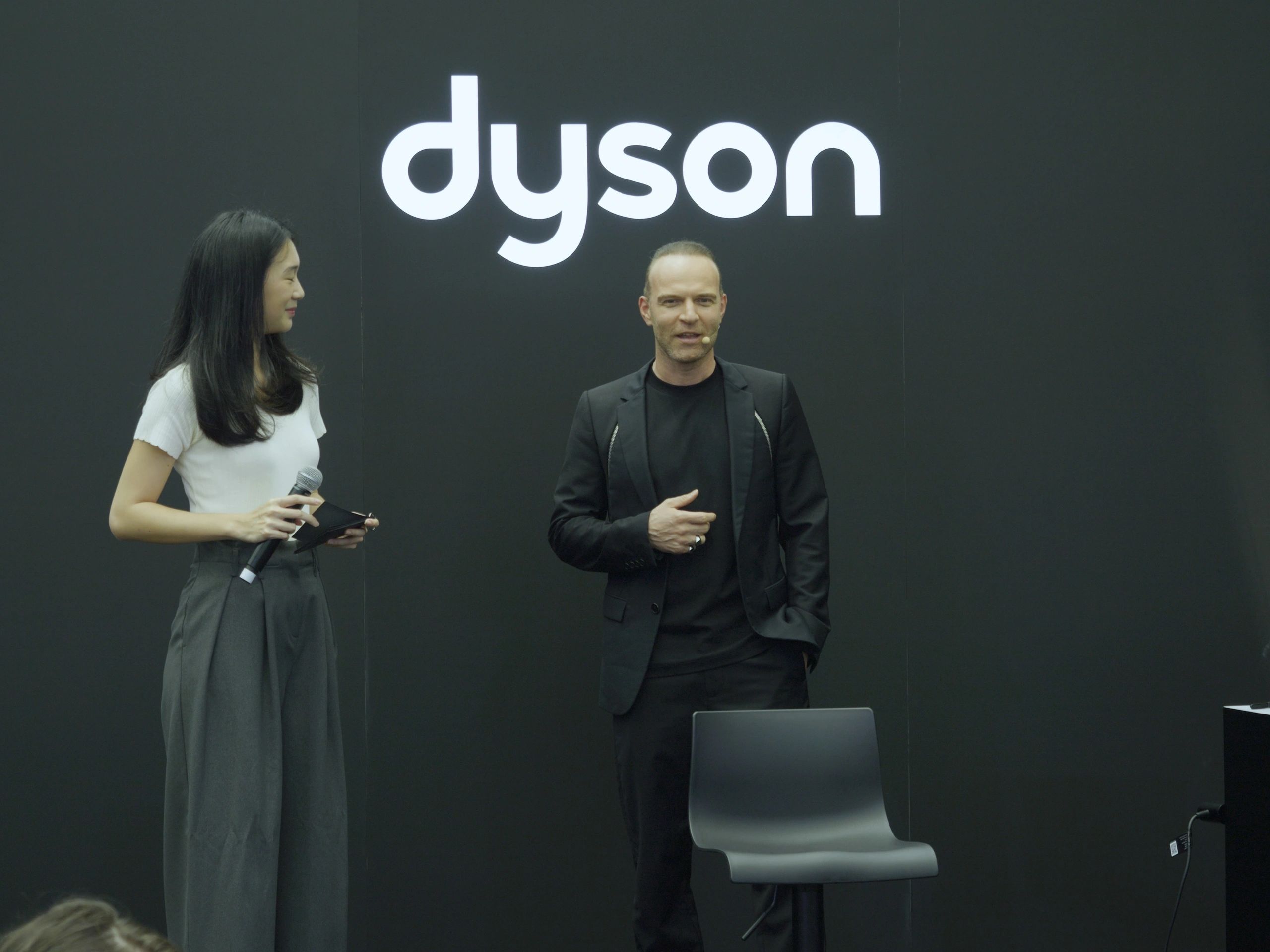 Yann Beyrie speaking at Dyson Masterclass