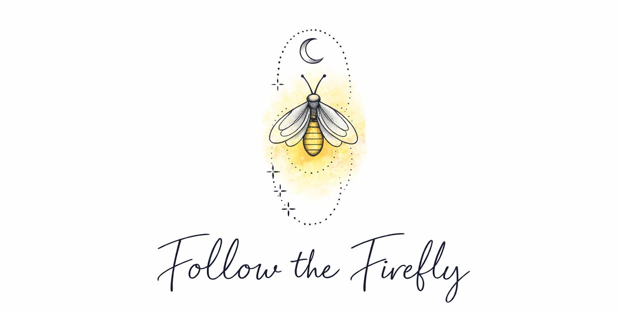 Illustration of a firefly with the phrase 'Follow the Firefly'.