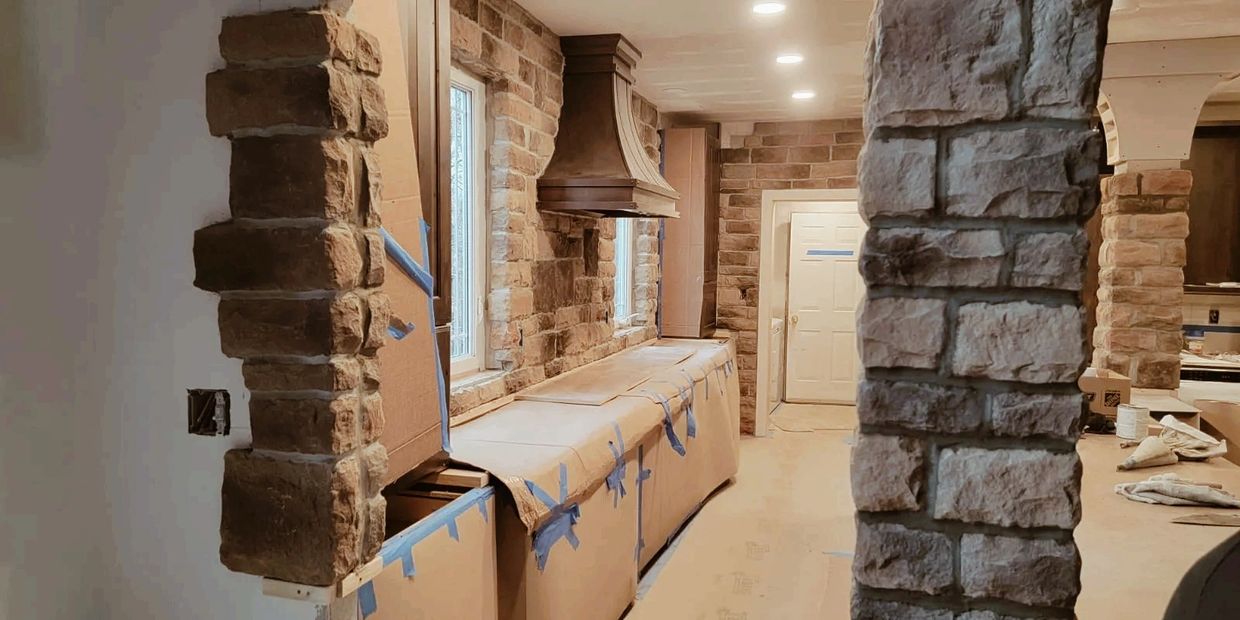 Interior Stonework and Masonry by Moes Masonry in St Louis