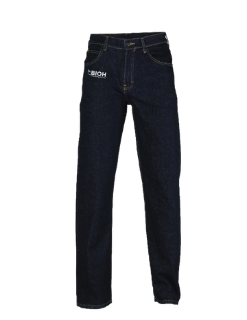 pantalón de mezclilla modelo titan bordado de un lado