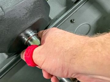 Proper grip pressure during a fitness regime is crucial.