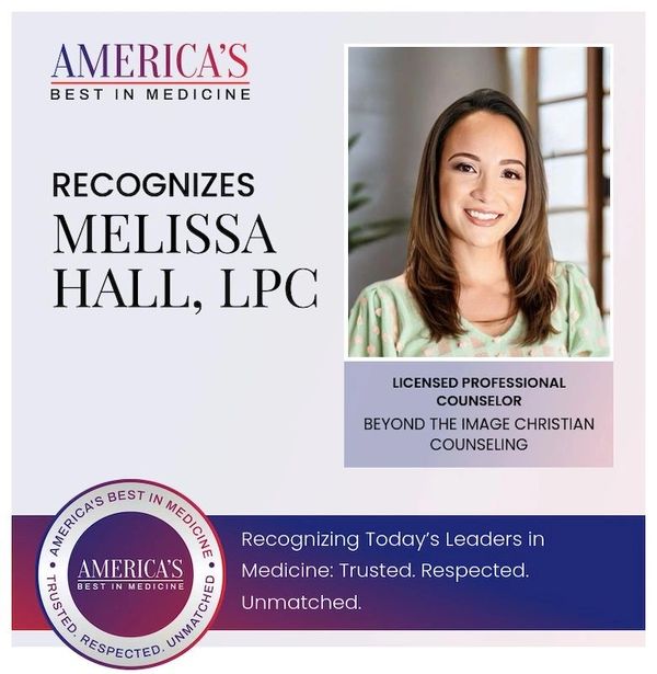 Melissa Hall, LPC, recognized by America's Best in Medicine.