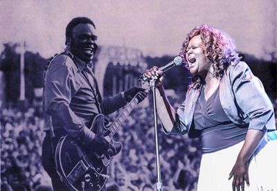 Wanda King  and her father Freddie King