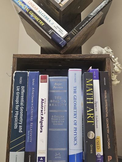 Some of our geometry books to aid in tutoring college courses