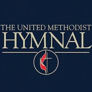 Cover of The United Methodist Hymnal with logo.
