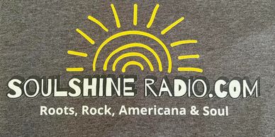 Logo of SoulShineRadio.com with a yellow sun and music genres listed.