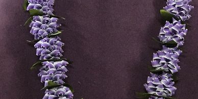 ribbon lei, designs by kalikor, #designsbykaliko, ribbon lei artist