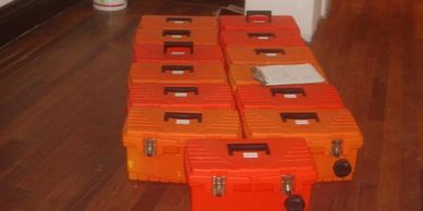 Corrosion testing boxes for Chinese drywall