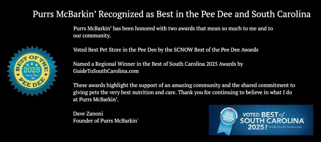 Purrs McBarkin' 2025 Awards