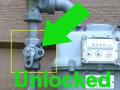 Unlocked gas meter