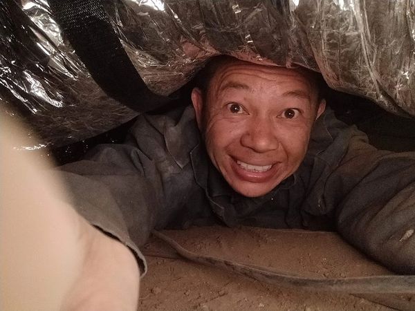 Our founder, JC under a house
(Concord, CA)
