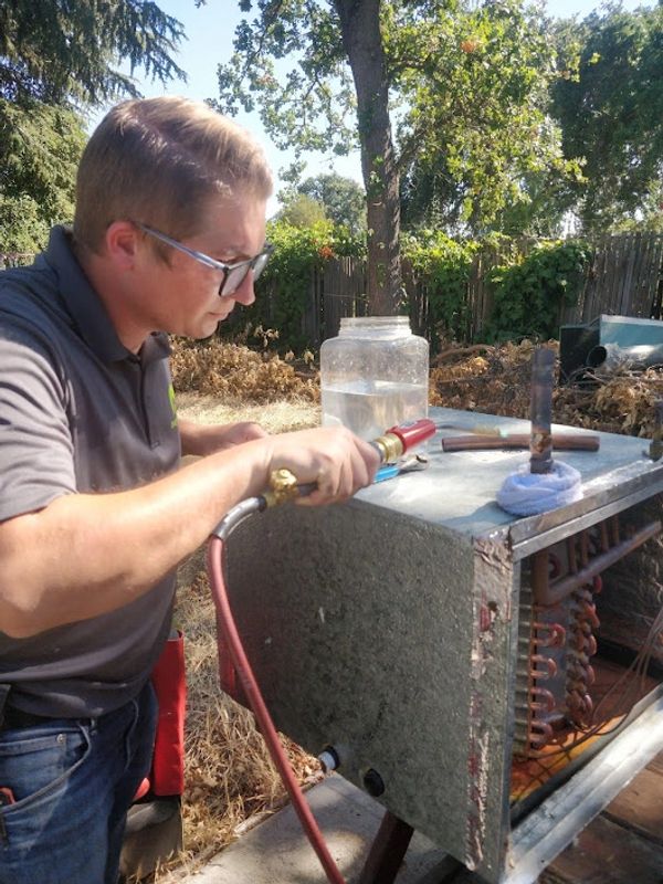 Ryan practicing his brazing skills
(Concord, CA)