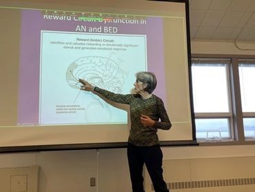 Laura Hill lecturing