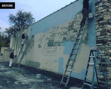building exterior before paint