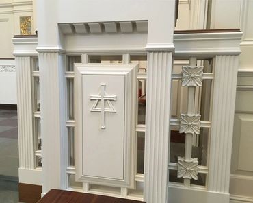 church pulpit remodel