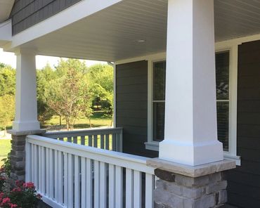 front porch new paint and trim