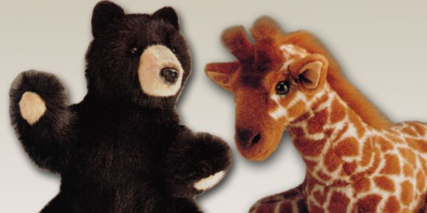 Plush Bear and Stuffed Giraffe designs