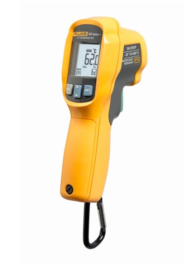 Fluke 62 Max+ Infrared Thermometer (Not for Human Temp), -20 to +1202 Degree F Range