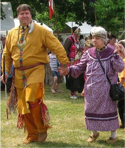 Chief Don Stevens with his mother