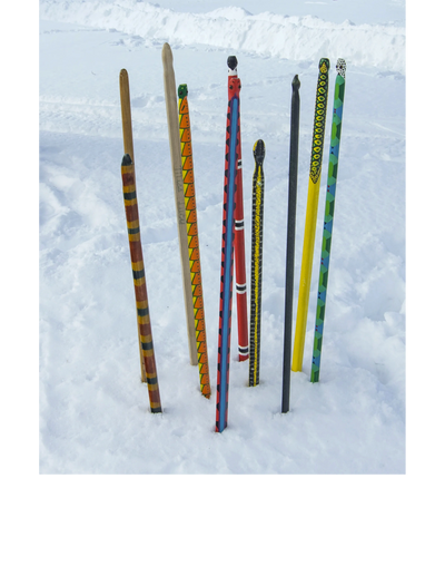 Snow snakes ready for the game.