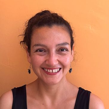 Woman’s warm smile, looking into the future