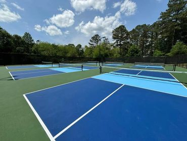 Six Pickleball Courts with Cushion X