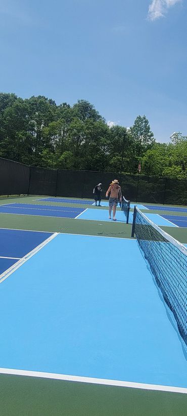 Pickleball Court with Cushion X at Longview Park Carrollton Ga Recreational Department