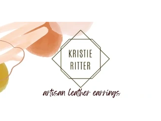 Kristie Ritter Artisan Leather Earrings Logo