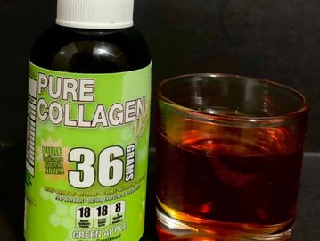 Pure Collagen Plus36 GREEN APPLE  60ml is a Pure collagen liquid shot with 36 grams of pure collagen