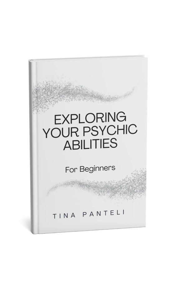 Book titled "Exploring Your Psychic Abilities" by Tina Panteli.