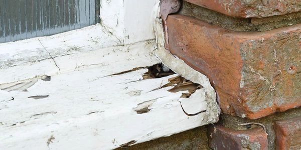window sill rotting