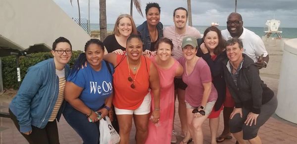 A group of 11 2019 SJTI Renewal participants pose for a photo.