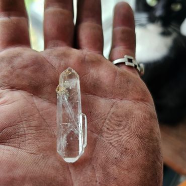 Ouachita Quartz crystal rough self mined