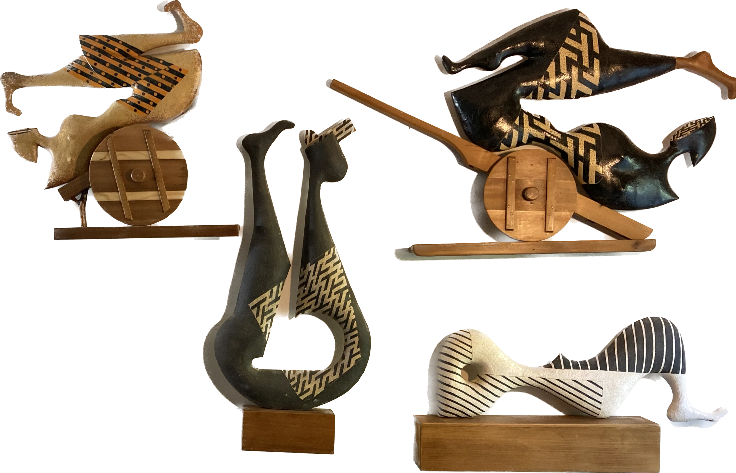 New wall sculptures by Mark Kolinski will be on display for our July First Friday