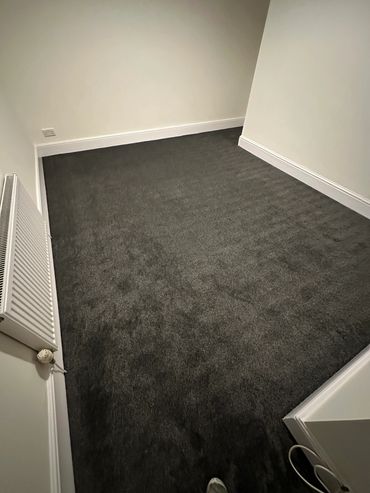 Jupiter twist carpet fitted in bedroom