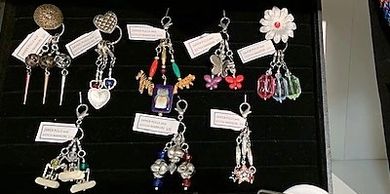 Stitch Markers can be used as zipper pulls too!