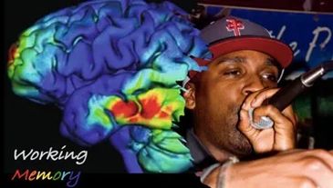 Rapping requires a fierce working memory to generate and conduct the lyrics stylistically, which is