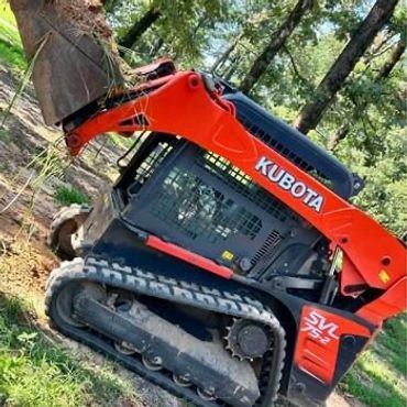 Dirt moving and or spreading.