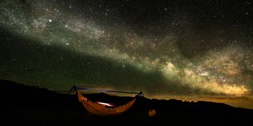 Idaho White Knob Mountain Milky Way shot with Dutch Chameleon Hammock using the Sony a7R3 16-35GM