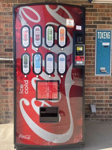 Vending Machine with Cold Drinks