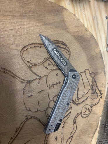 Engraved pocket knife