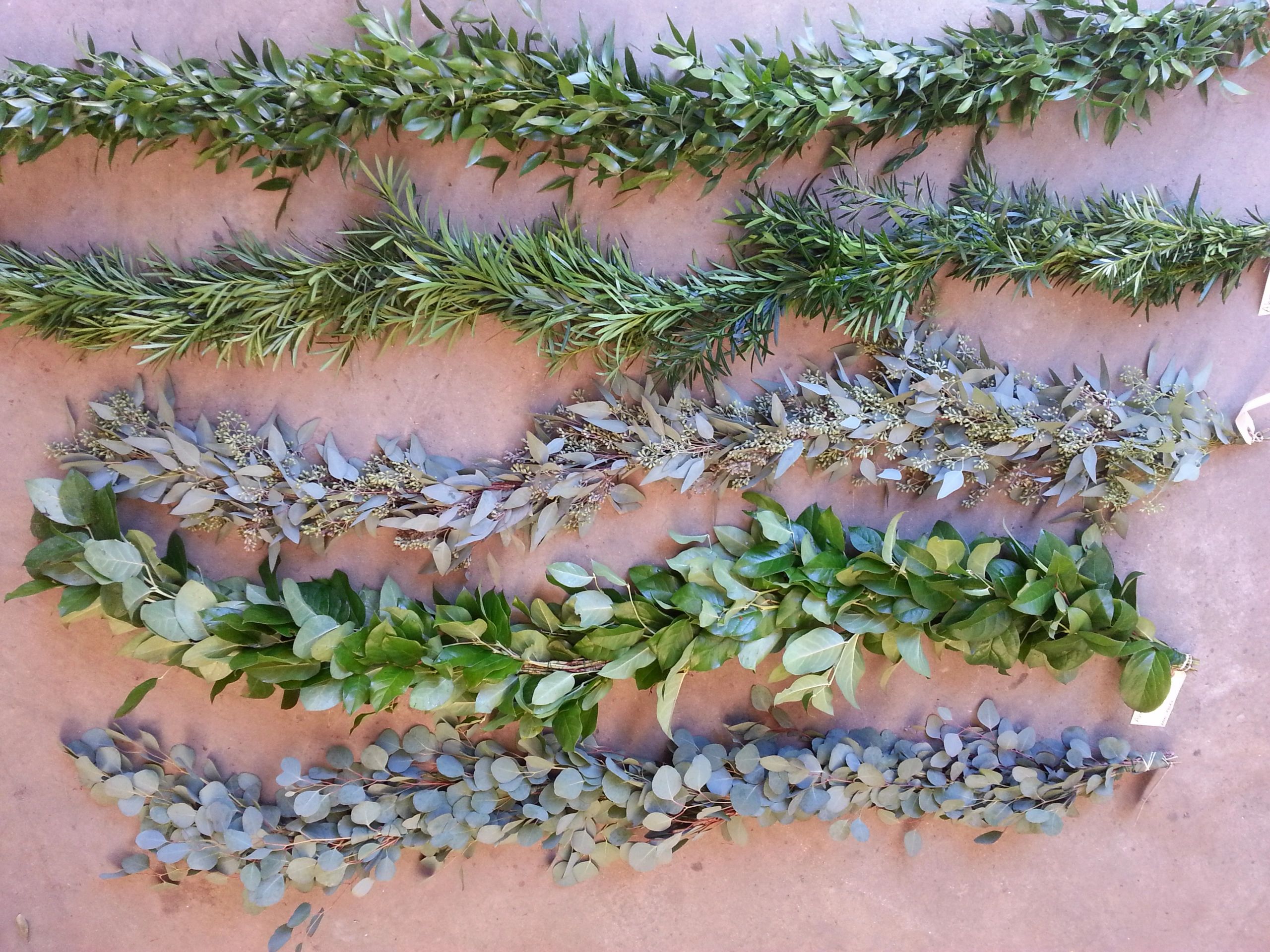 Fresh Garland, Wreaths