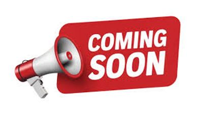 A red megaphone with a "COMING SOON" sign.
