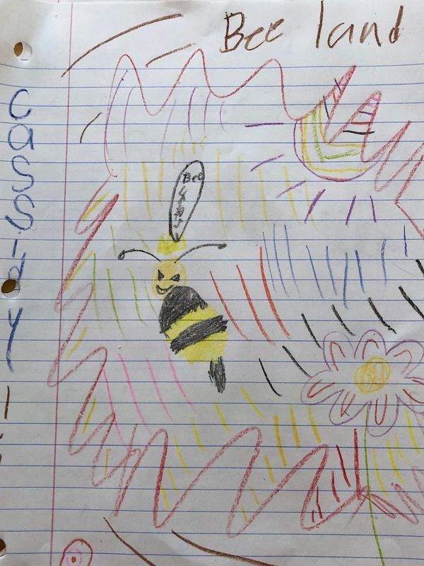 bee land drawing