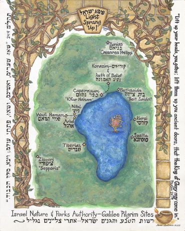Sea of Galilee - Israel Nature & Park Sites of Jesus of Nazareth.