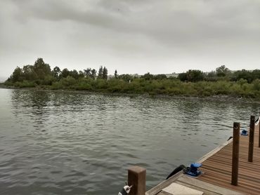 Part of Capernaum INPA sacred shoreline on Sea of Galilee.