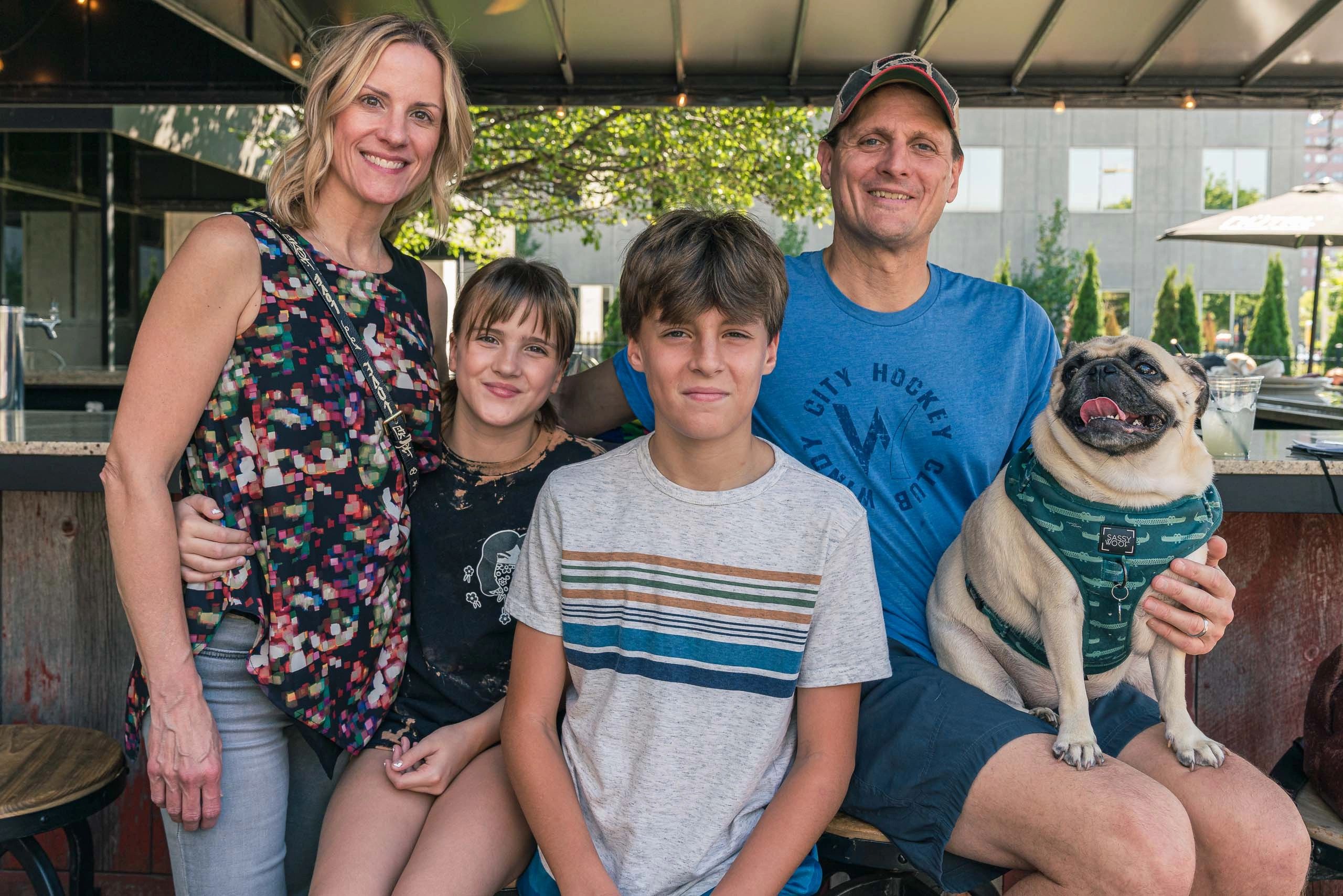 Violet and Her family: Kellie, Avery, Kameron and Scott