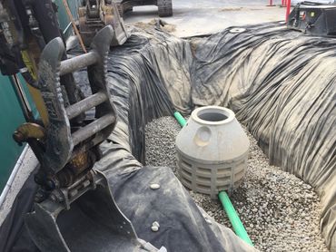 commercial utilities installation - storm water drywell (view 1)
