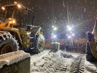 commercial excavation - night plowing prep