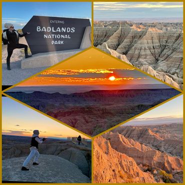 Sunset at Badlands National Park